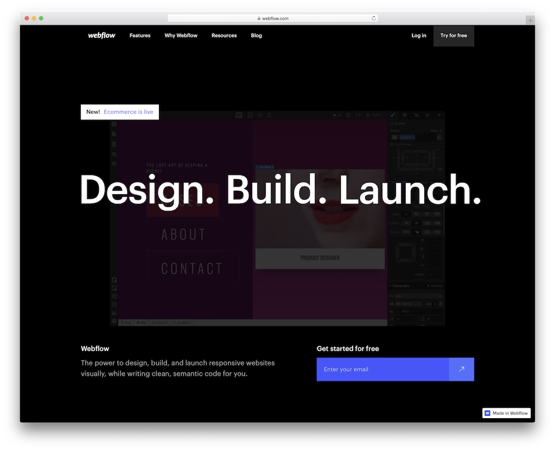 web page design tool for mac